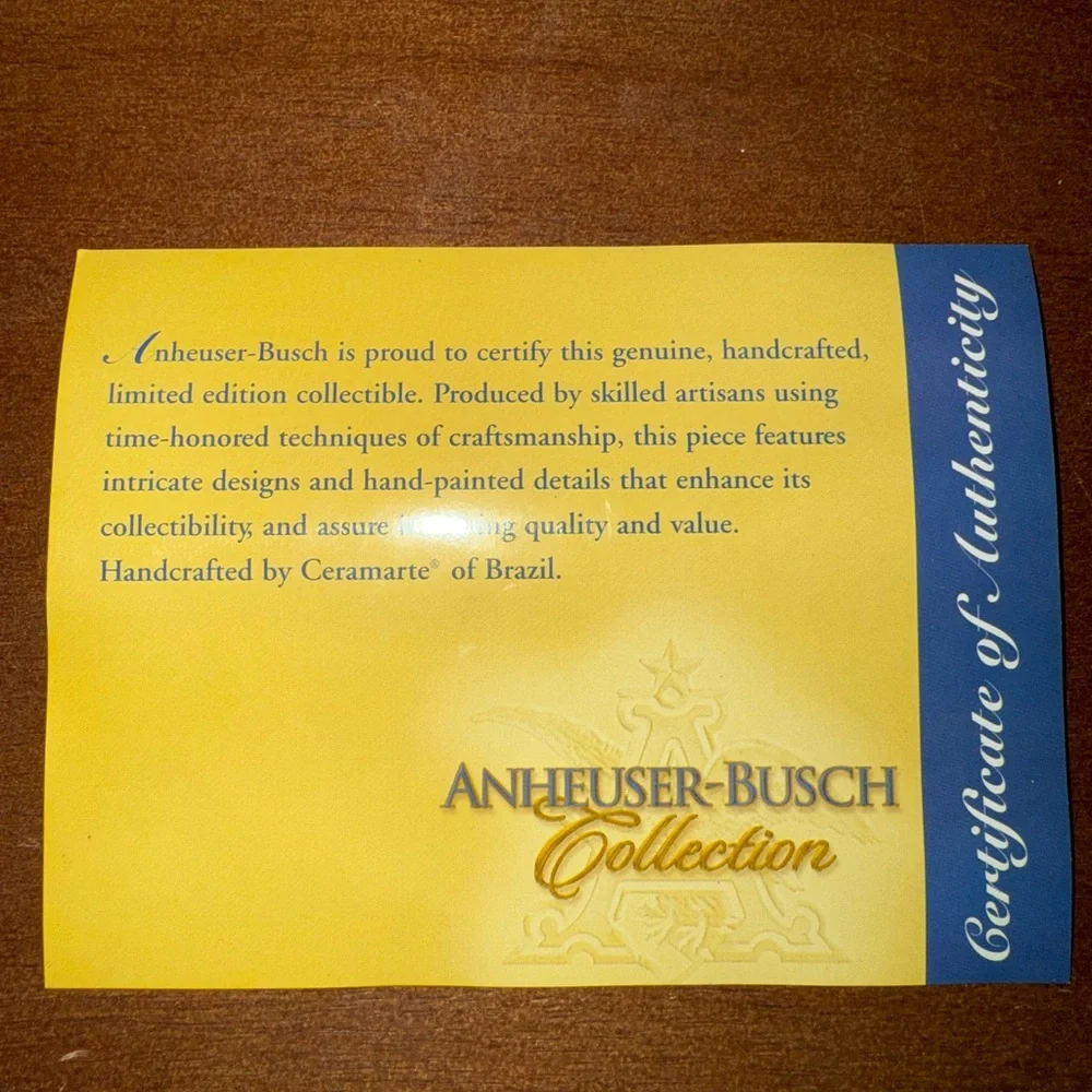 Vintage Budweiser 1996 Holiday Stein‎